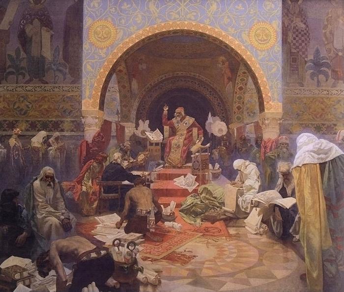 Alfons Mucha The Morning Star of Slavonic Literature China oil painting art